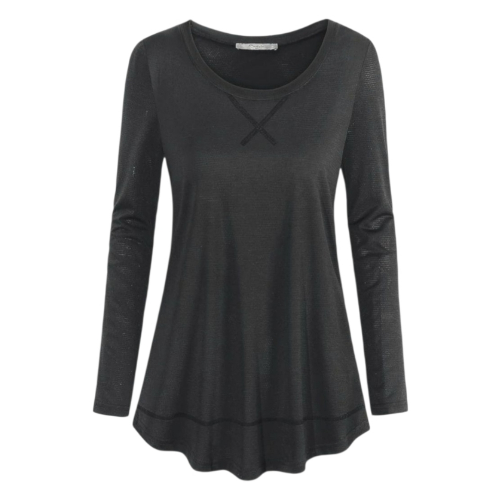 Womens Activewear Yoga Running Black Long Sleeve Shirt Size XL NWT